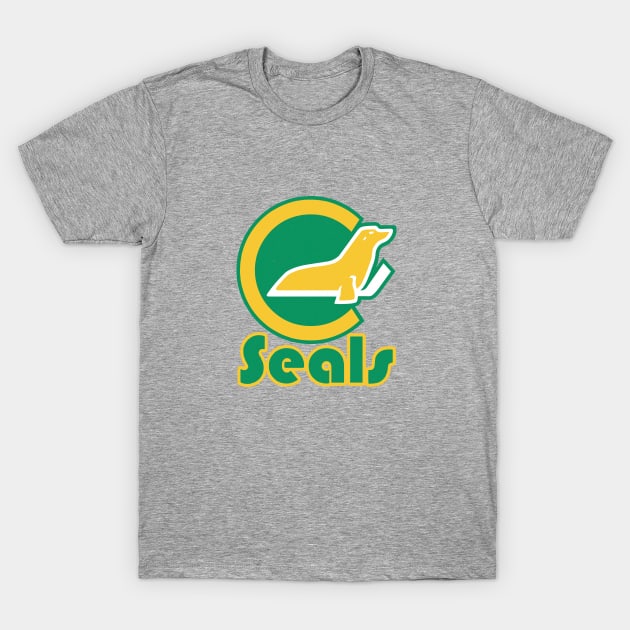 Vintage California Golden Seals Hockey T-Shirt by LocalZonly